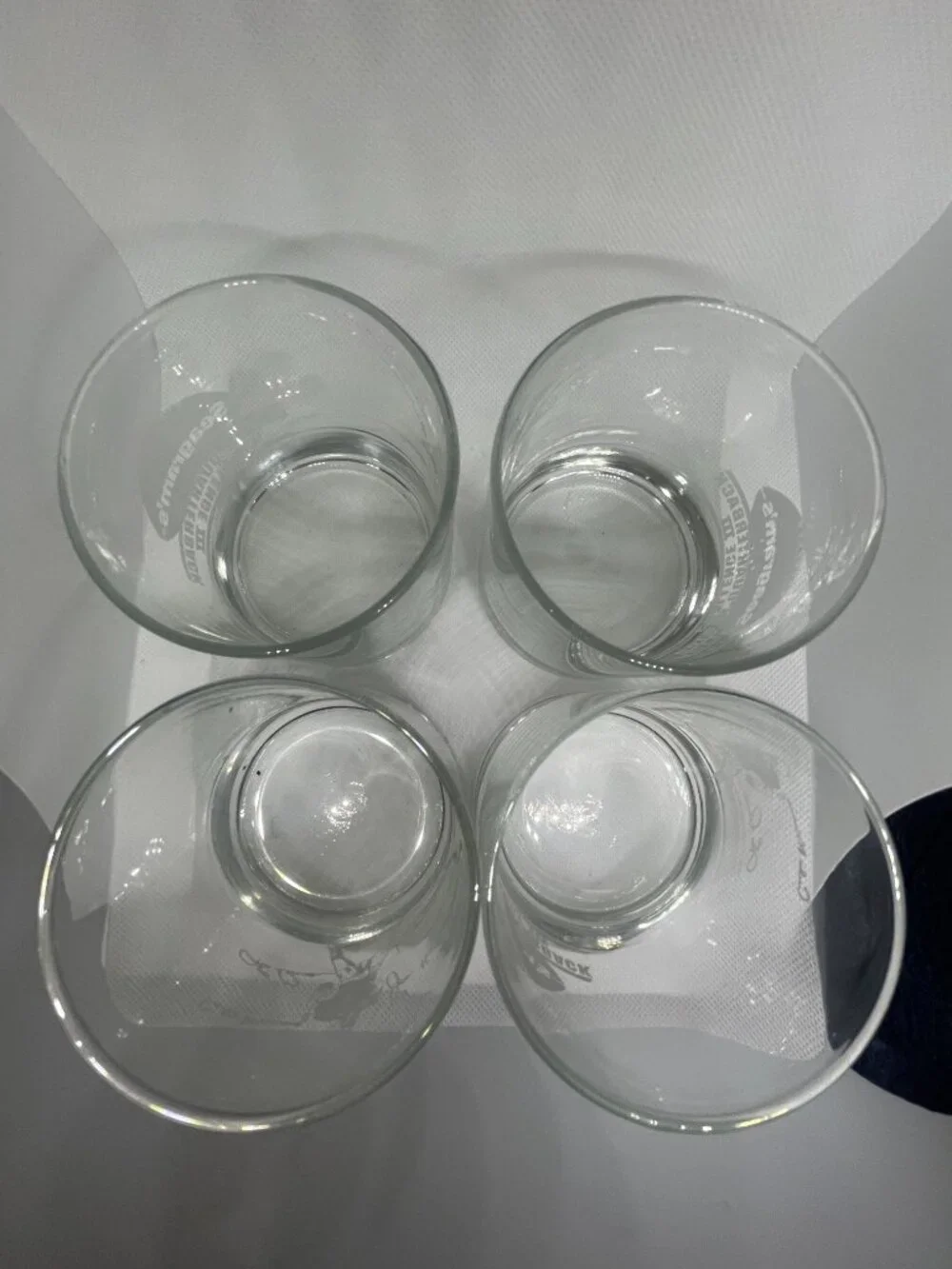 Seagram’s Golden Quarterback Challenge III Rocks Glass Set of 4